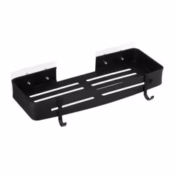 Panier de Douche Adhésif 32cm Noir