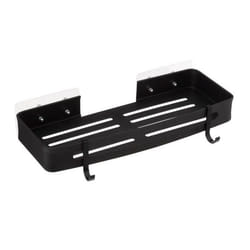 Panier de Douche Adhésif 32cm Noir