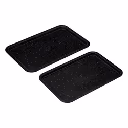 Lot de 2 Plaques de Cuisson Caractère 43cm Noir