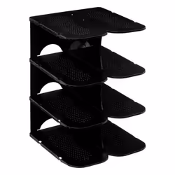 Range-Chaussures Empilable 4 Paires 37cm Noir