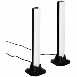Barres lumineuses paol h32cm + synchro musicale - Atmosphera createur d'interieur. Couleur : Noir. Matière principale : Abs.  ...