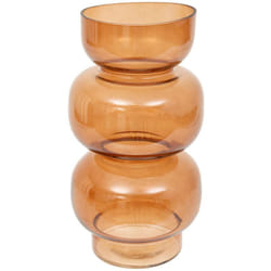 Atmosphera - Vase en verre Be vintage H25cm ambre créateur d'intérieur
