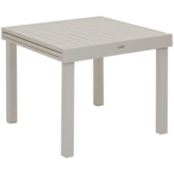 Hesperide - Table de jardin extensible Piazza argile 8 places en aluminium traité en epoxy - Hespéride