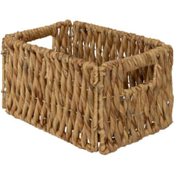 Panier en jacinthe Beige 34x19x24 cm