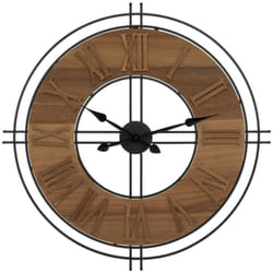 Horloge Dorian D65cm marron Atmosphera créateur d'intérieur