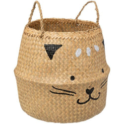 Atmosphera - Panier Pliant Enfant En Roseau Chat d 35 For Kids