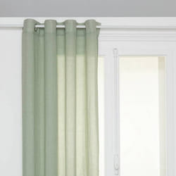 Voilage Paxta 135x240cm Vert Céladon Atmosphera Créateur D'Intérieur