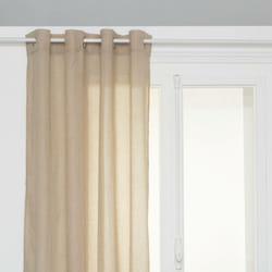 Atmosphera - Voilage Paxta 135x240cm beige lin créateur d'intérieur