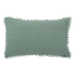 Coussin Nid D'Abeille Widdy 30x50cm Vert Céladon - Atmosphera Créateur D'Intérieur