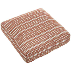 Atmosphera - Coussin de sol Micah 38x38cm rose terracotta créateur d'intérieur