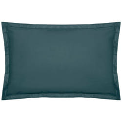 Taie d oreiller Carina coton 50x70cm bleu orage Atmosphera créateur d'intérieur