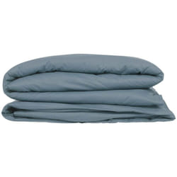 Atmosphera - Housse de couette Carina coton 240x220cm bleu orage créateur d'intérieur