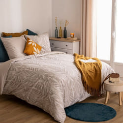 Atmosphera - Parure de lit Nalh 240x220 Beige