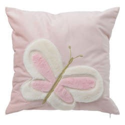 Atmosphera - Coussin Enfant Papillon 39x39cm Rose Créateur D'Intérieur