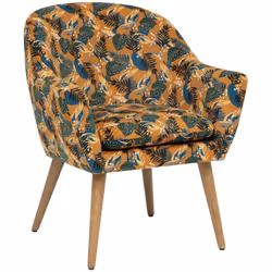 Osez donner de la couleur et du bonheur à votre intérieur avec le superbe fauteuil "Sango" Atmosphera ! Confortable et pratiq ...