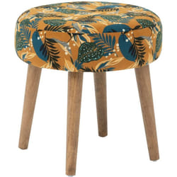 Tabouret de jungle Sango Ocre Atmosphera