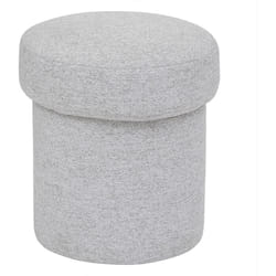 Pouf En Tissu Gris Kita Atmosphera