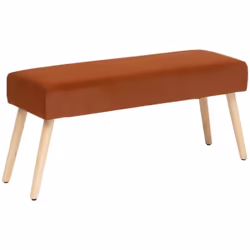 Craquez pour cette banquette en velours Atmosphera, aussi pratique qu'élégante ! Utilisée en bout de lit, elle s'adaptera har ...