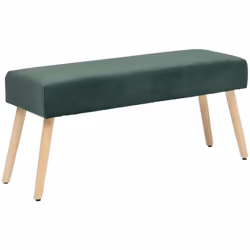 Craquez pour cette banquette en velours Atmosphera, aussi pratique qu'élégante ! Utilisée en bout de lit, elle s'adaptera har ...
