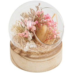 Atmosphera - Composition boule fleurs séchées D12cm pria créateur d'intérieur