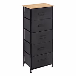 Chiffonnier 5 tiroirs Tissa gris foncé 5five