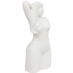 Atmosphera - Statut femme Soleya H28cm blanc créateur d'intérieur