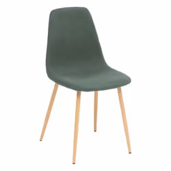 Un petit air de déco scandinave avec cette chaise Roka coloris vert cèdre de la marque Atmosphera. Vendue à l'unité. Son assi ...