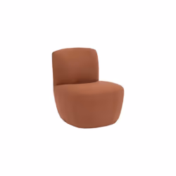 Description générale Apportez une touche de chaleur à votre décoration avec la chauffeuse 1 place Léone terracotta de la marq ...