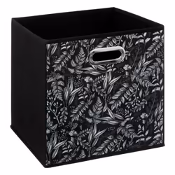 Boîte de Rangement Botanical 31x31cm Noir