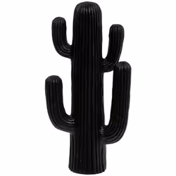 Description générale Ajoutez une touche originale à votre intérieur ou extérieur avec ce cactus décoratif noir en magnésie. S ...