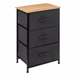 Chiffonnier 3 tiroirs Tissa gris foncé 5five