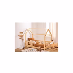 Description générale Ce lit cabane en bois 80x160 cm est parfait pour aménager la chambre de votre enfant avec style. Offrant ...