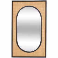 Le miroir "Raquel" Atmosphera est entouré par une joli structure effet cannage qui lui donne toute sa singularité. Il embelli ...