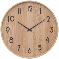 L'horloge "Ivana" Atmosphera saura séduire les amateurs de matières naturelles. Confectionnée en fibres de bois avec des aigu ...