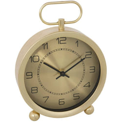 Atmosphera - Horloge à poser Irina métal doré H19cm créateur d'intérieur