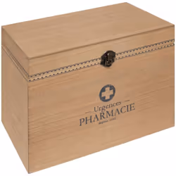Très pratique, la boîte à pharmacie "Little cottage" Atmosphera vous permet de ranger tous vos médicaments. Cette boîte recta ...