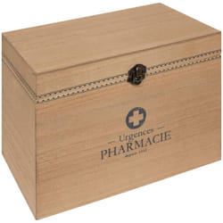 Atmosphera - Boîte à pharmacie Little cottage bois 28x20cm créateur d'intérieur