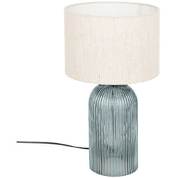 Lampe à poser Mati verre bleu H42cm - Atmosphera créateur d'intérieur