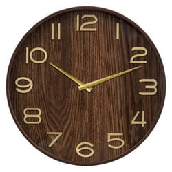 Horloge Ivana Bois Foncé D55cm Atmosphera Créateur D'Intérieur