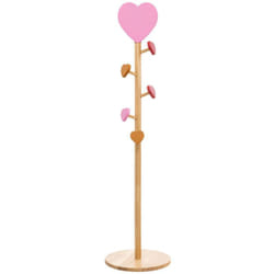 Atmosphera - Porte-manteau enfant cœur Solea beige H135cm créateur d'intérieur