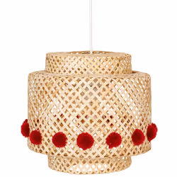 Transformez la chambre de votre enfant en un havre de douceur et de fantaisie avec la Suspension Pompons Liby D28 Beige de At ...