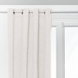 Atmosphera - Rideau isolant occultant Soana blanc ivoire 140x260cm créateur d'intérieur