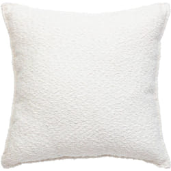 Coussin bouclette Soana blanc ivoire 45x45cm - Atmosphera créateur d'intérieur