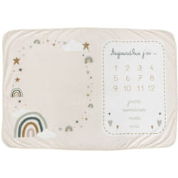 Atmosphera - Couverture étape bébé Eloic beige 120x80cm créateur d'intérieur
