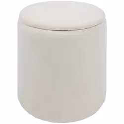 Le pouf coffre en bouclette "Kaydi" Atmosphera est un meuble aussi décoratif qu'astucieux. Ce pouf rond dispose d'un tissu te ...
