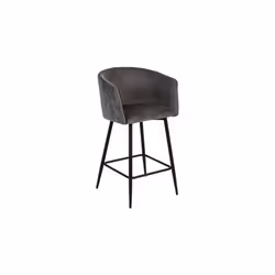 Élevez le style de votre espace de vie avec le Fauteuil De Bar Marlo En Velours Gris de la marque Atmosphera. Conçu pour alli ...