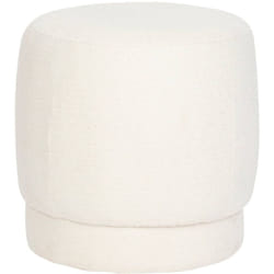 Atmosphera - Pouf bouclette Amea blanc D39cm créateur d'intérieur