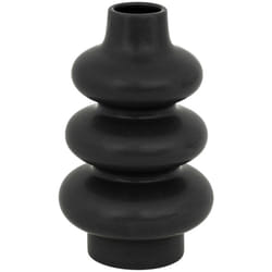 Vase céramique Clothilde noir H25cm - Atmosphera créateur d'intérieur