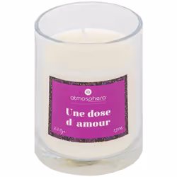 À offrir ou à s'offrir, la bougie* parfumée avec bijou "Mily" Atmosphera diffusera une odeur fruitée et florale dans votre ma ...