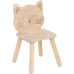 Atmosphera - Chaise enfant chat Naturel 30x28x50 cm